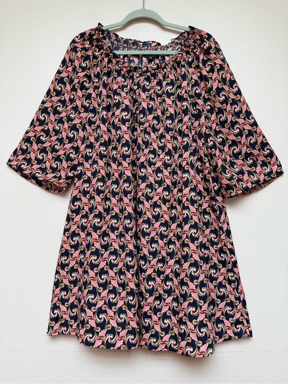 The Webster Miami for Target Paisley Print Mini Dress Navy Pink Green Size M